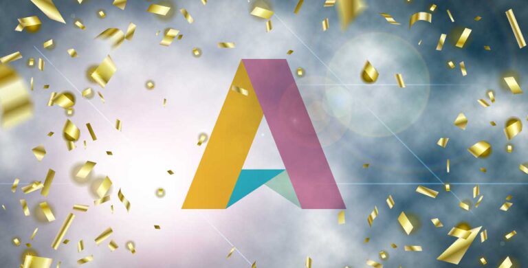 AllAgeHub-logo i konfetti